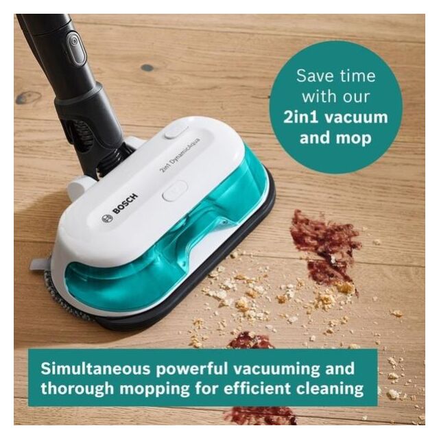 Bosch BCS71HYGGB, Cordless 2 in 1 Vacuum and Mop