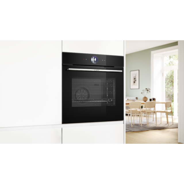 Bosch HSG7364B1B, Built-in oven with steam function