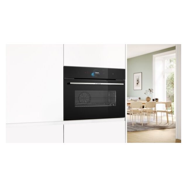 Bosch CSG7584B1, Built-in compact oven with steam function