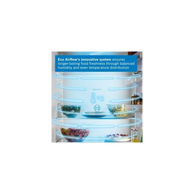 Bosch KIV87NSE0G, Built-in fridge-freezer with freezer at bottom