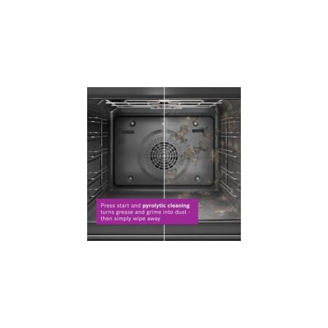 Bosch HMG7764B1B, Built-in oven with microwave function