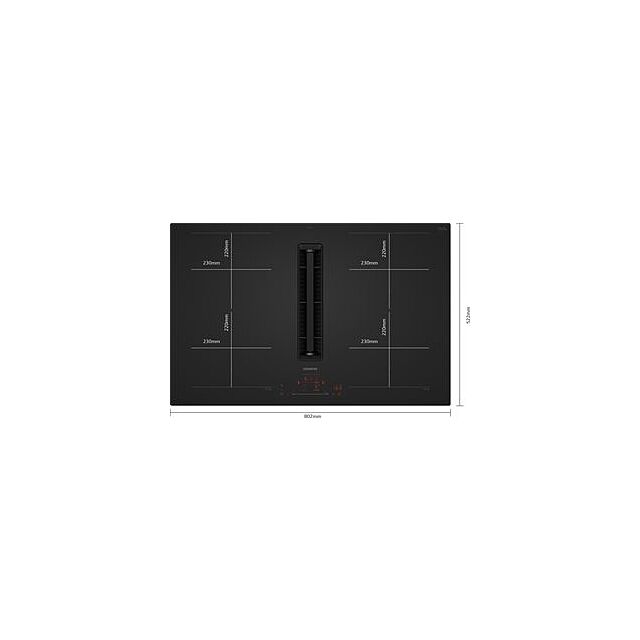 Siemens EX81AHL26E, Induction hob with integrated ventilation system