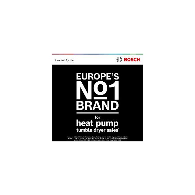 Bosch WQH246DRGB, Heat pump tumble dryer