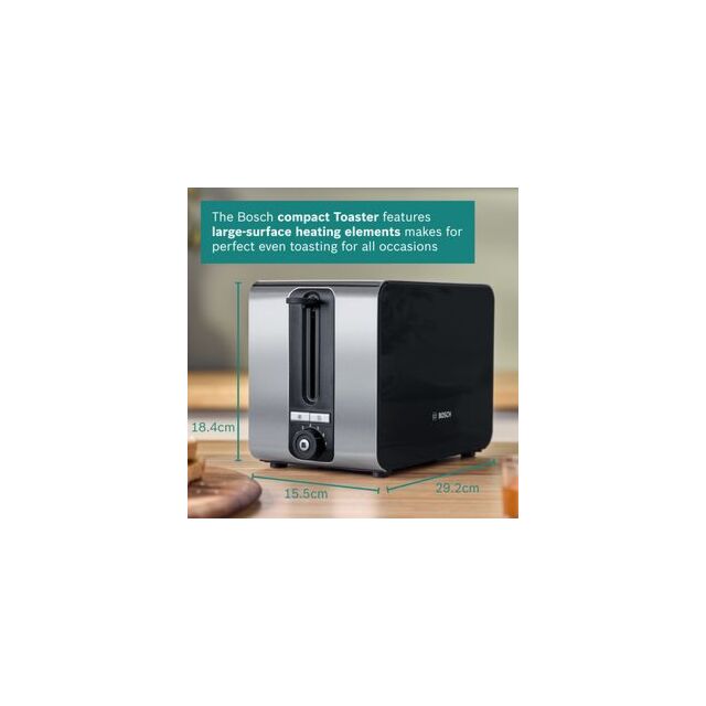 Bosch TAT7203GB, Compact toaster