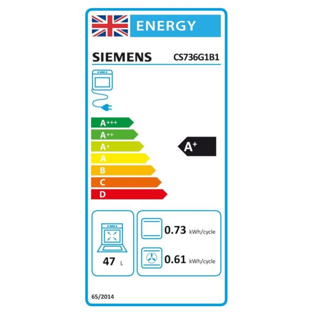 Siemens CS736G1B1, Built-in compact oven with steam function