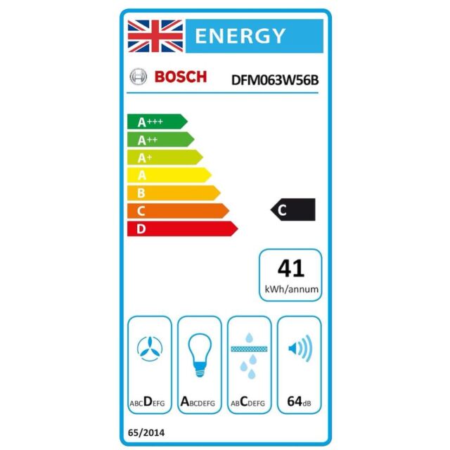 Bosch DFM063W56B, Telescopic cooker hood
