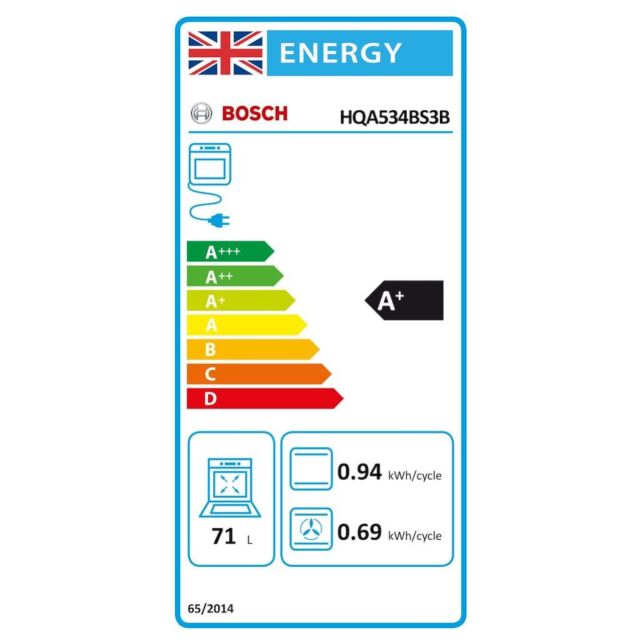 Bosch HQA534BS3B, Built-in oven with added steam function