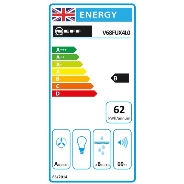 Neff V68FUX4L0, Induction hob with integrated ventilation system