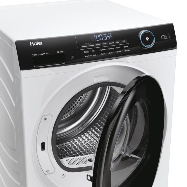 Haier I Pro Series 5 HD90-A3959 9kg Heat pump tumble dryer with A+++ Energy Rating - White