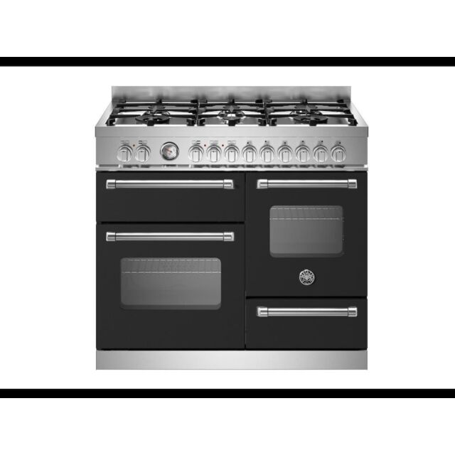 Bertazzoni MAS106L3ENEC Master 100cm Range Cooker XG Oven Dual Fuel Matt Black