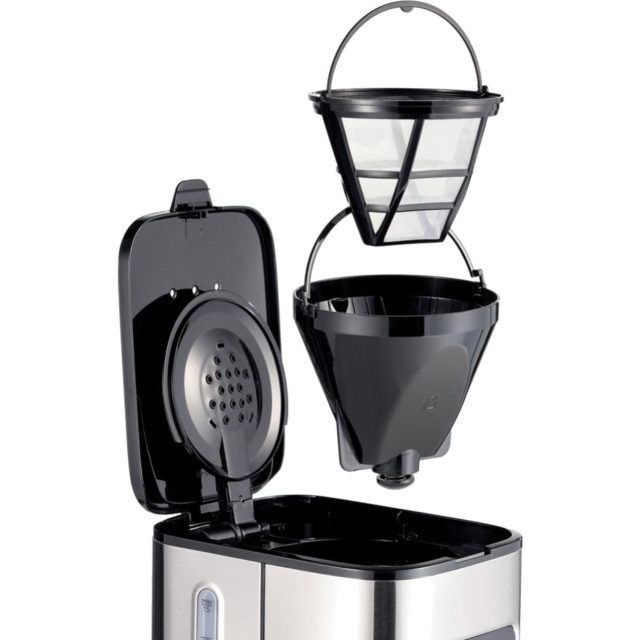 Ariete AR1398 900W Digital Filter Coffee Machine - Black & Stainless Steel