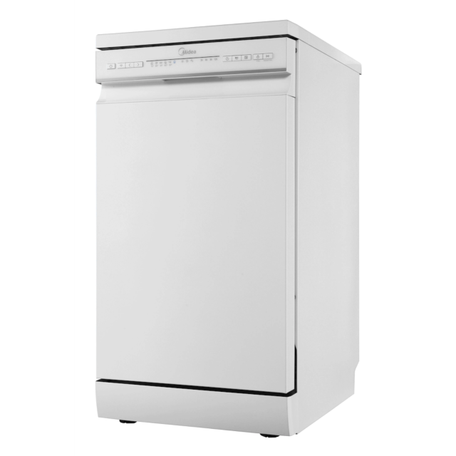 Midea MDWEF1034C(W)-WG-UK 10 Place Setting Freestanding Slimline 45cm Dishwasher - White