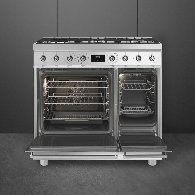 Smeg C92GMX2 90cm Dual Fuel Range Cooker