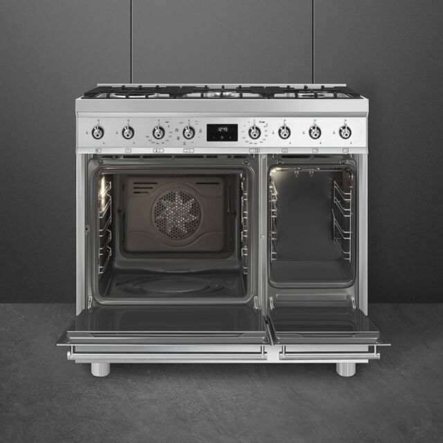 Smeg C92GMX2 90cm Dual Fuel Range Cooker