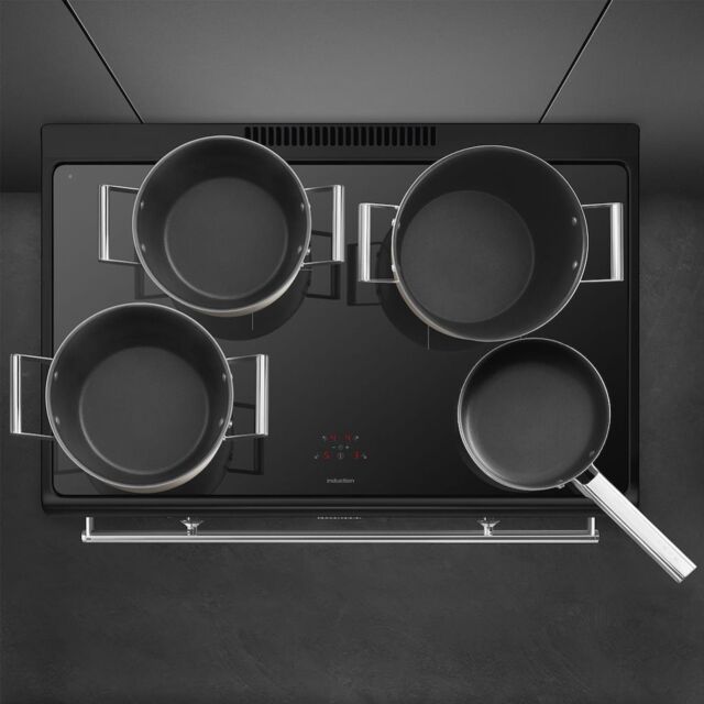 Smeg CX91IMBL 90cm Classic Single Cavity Induction Range Cooker - Black