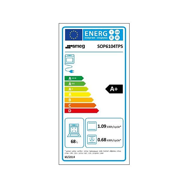 Smeg SOP6104TPS 60cm Linea Pyrolytic Single Oven with VIVOScreen