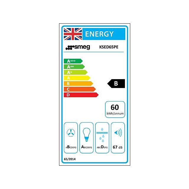Smeg KSED65PE 60cm Chimney Hood, Cream