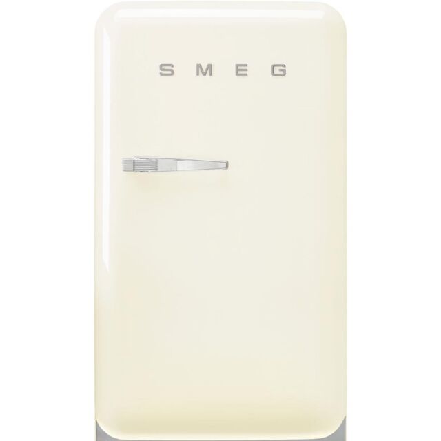Smeg FAB10HRCR5 Retro Mini Fridge with Ice Box Right Hand Hinge - Cream