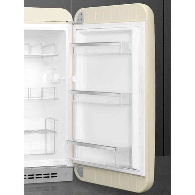 Smeg FAB10HRCR5 Retro Mini Fridge with Ice Box Right Hand Hinge - Cream
