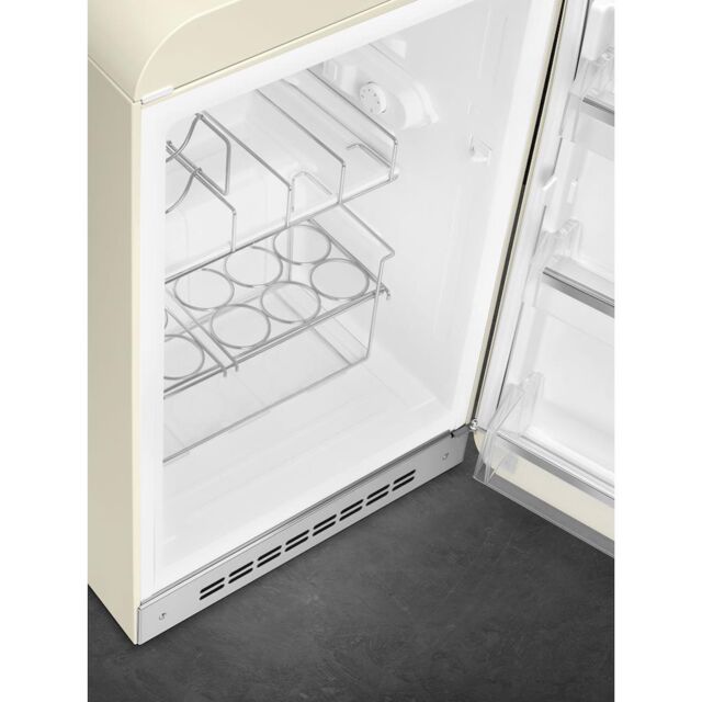 Smeg FAB10HRCR5 Retro Mini Fridge with Ice Box Right Hand Hinge - Cream