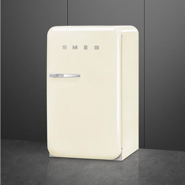 Smeg FAB10HRCR6 Retro Mini Fridge with Ice Box Right Hand Hinge - Cream