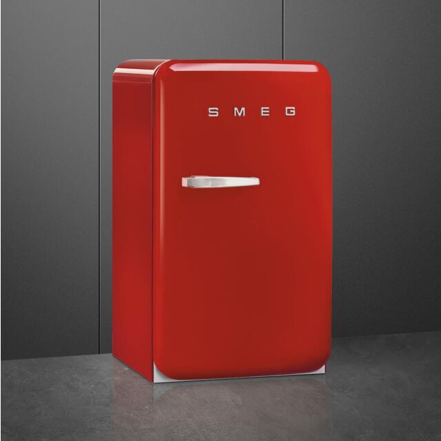 Smeg FAB10HRRD5 Retro Mini Fridge with Ice Box Right Hand Hinge - Red