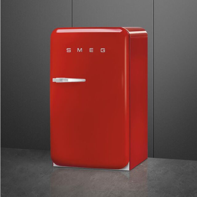 Smeg FAB10HRRD5 Retro Mini Fridge with Ice Box Right Hand Hinge - Red