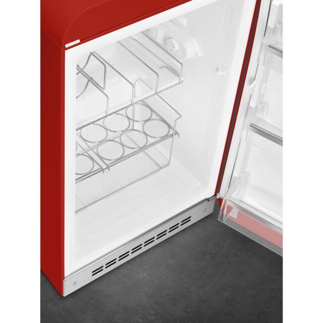 Smeg FAB10HRRD5 Retro Mini Fridge with Ice Box Right Hand Hinge - Red