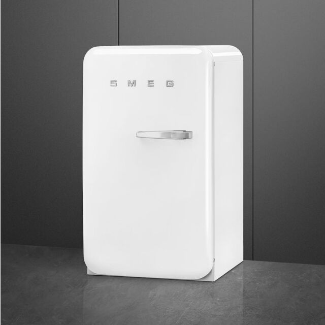 Smeg FAB10LWH6 Retro Mini Fridge Left Hand Hinge - White