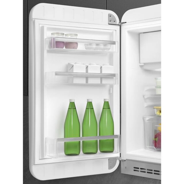 Smeg FAB10LWH6 Retro Mini Fridge Left Hand Hinge - White