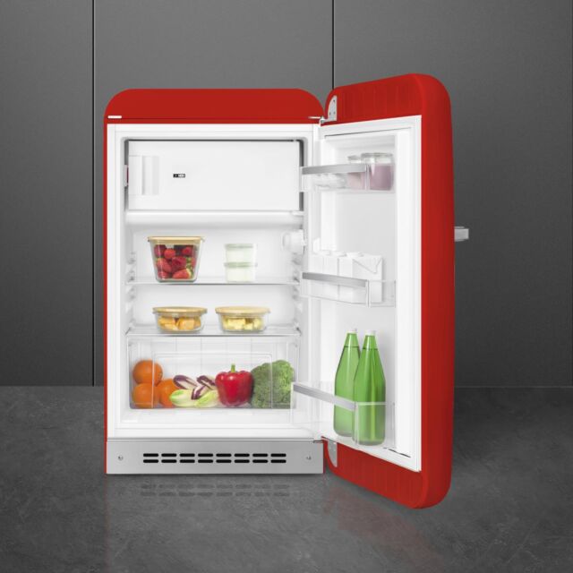 Smeg FAB10RRD6 Retro Mini Fridge Right Hand Hinge - Red
