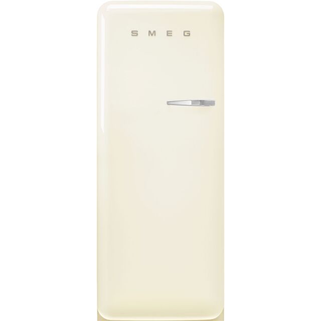 Smeg FAB28LCR6UK Retro Fridge Freezer Left Hand Hinge - Cream