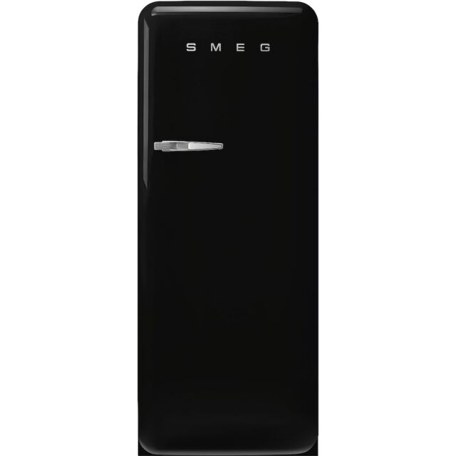 Smeg FAB28RBL5UK 60cm 50s Style Right Hand Hinge Fridge with Icebox, Black