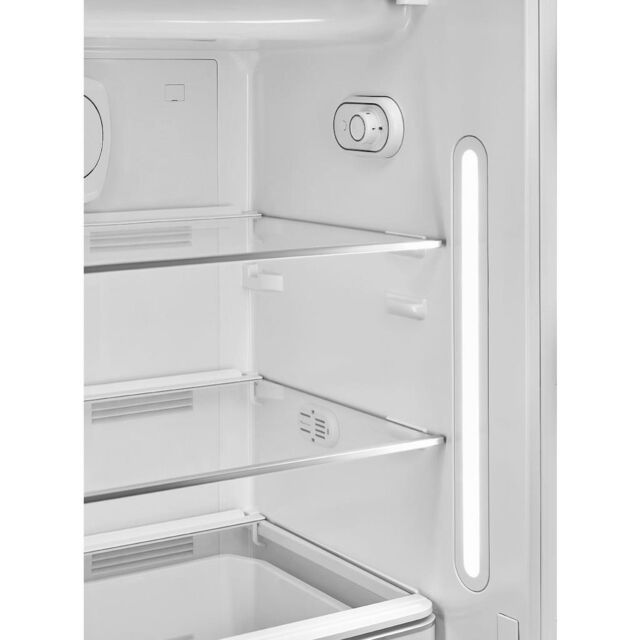 Smeg FAB28RBL5UK 60cm 50s Style Right Hand Hinge Fridge with Icebox, Black