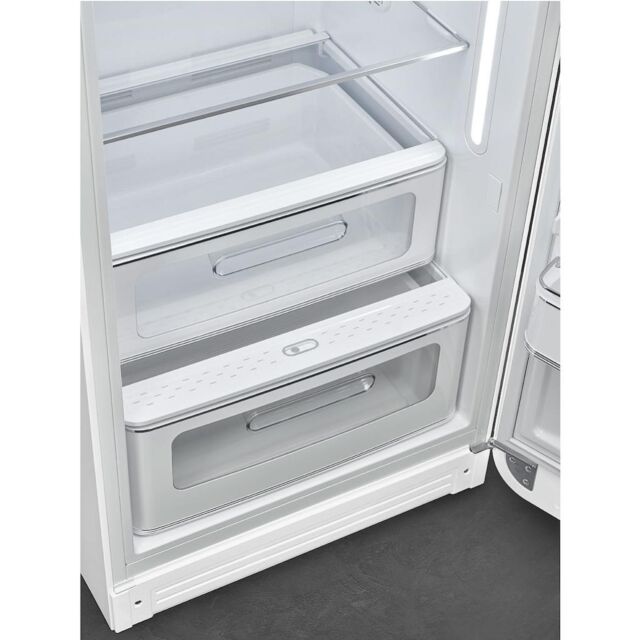 Smeg FAB28RWH5UK 60cm 50s Style Right Hand Hinge Fridge with Icebox, White