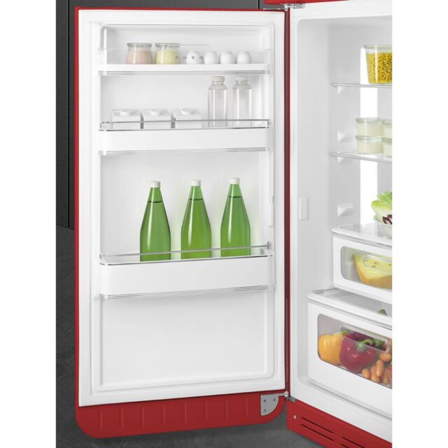 Smeg FAB30LRD6UK Retro Fridge Freezer Left Hand Hinge - Red