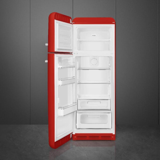 Smeg FAB30LRD6UK Retro Fridge Freezer Left Hand Hinge - Red