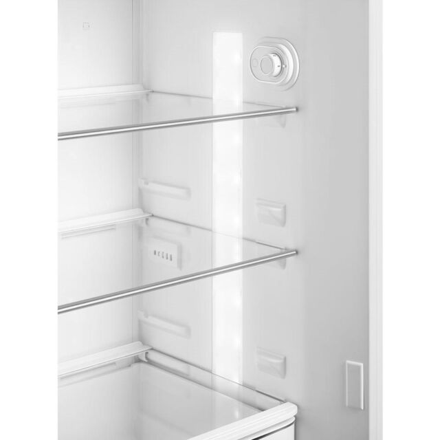 Smeg FAB30RCR5UK 60cm 50s Style Right Hand Hinge Freezer over Fridge, Cream