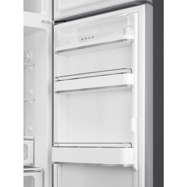 Smeg FAB30RSV6UK Retro Fridge Freezer Right Hand Hinge - Silver