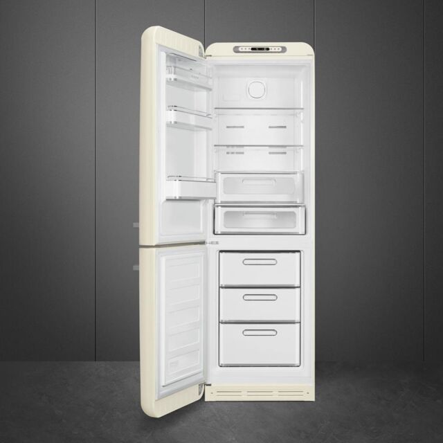 Smeg FAB32LCR6UK Retro Fridge Freezer Left Hand Hinge - Cream