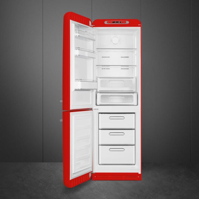 Smeg FAB32LRD6UK Retro Fridge Freezer Left Hand Hinge - Red