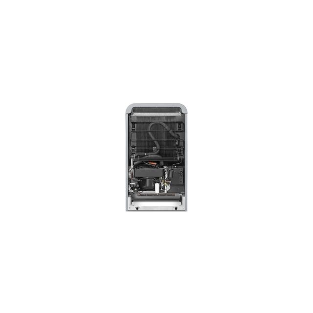Smeg FAB5RSV5 40cm Small 50s Style Right Hand Hinged Minibar, Silver