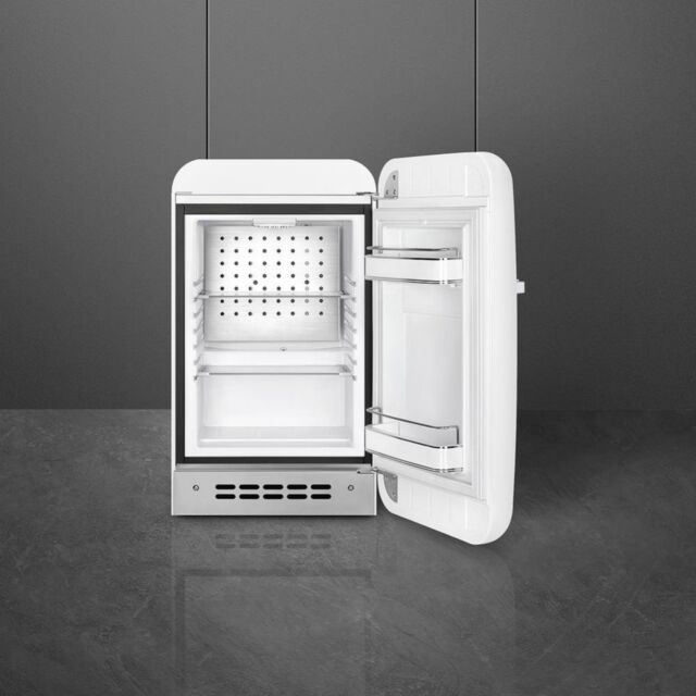 Smeg 40cm Small 50s Style Right Hand Hinged Fridge Freezer, White