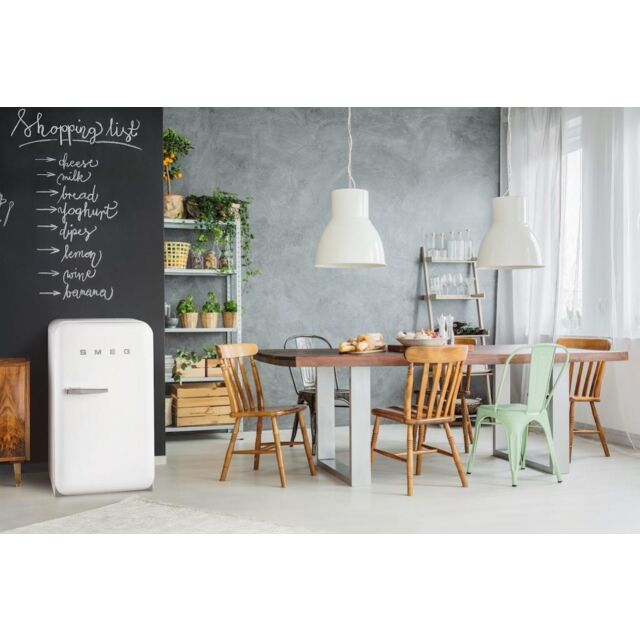 Smeg 40cm Small 50s Style Right Hand Hinged Fridge Freezer, White
