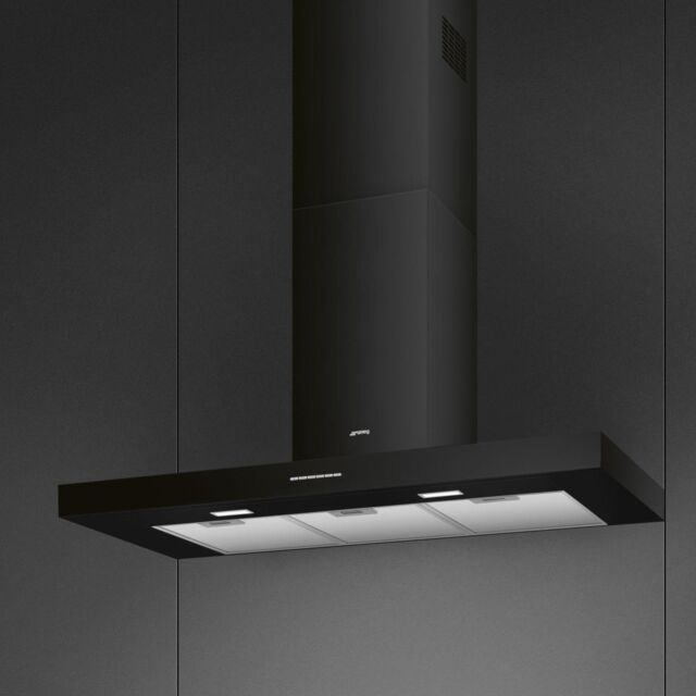 Smeg KBT100BL 100cm Chimney Cooker Hood - Black