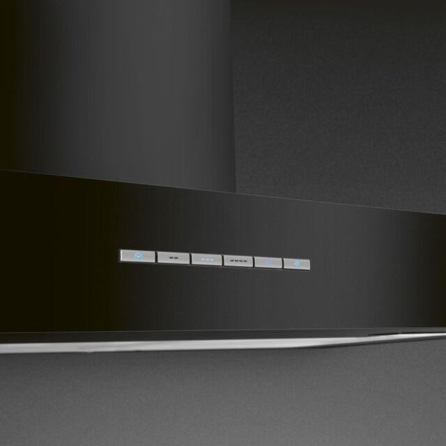 Smeg KBT100BL 100cm Chimney Cooker Hood - Black