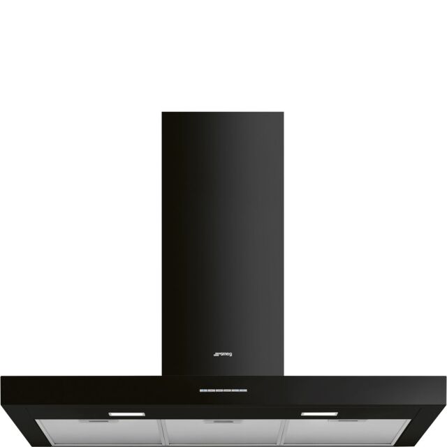 Smeg KBT900BL 90cm Chimney Cooker Hood - Black