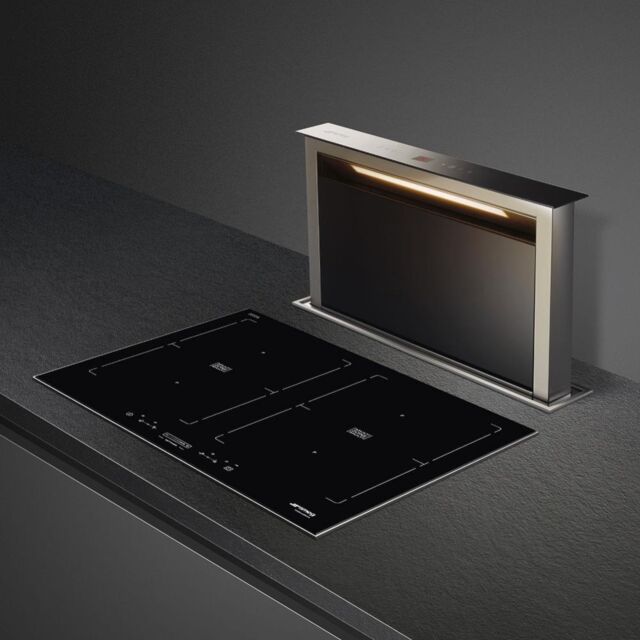 Smeg KDD60VXE-3 60cm Downdraft Cooker Hood - Stainless Steel