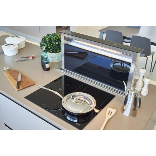 Smeg KDD60VXE-3 60cm Downdraft Cooker Hood - Stainless Steel