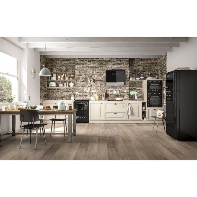 Smeg KFAB75BL 75cm 50s Style Retro Angled Hood, Black